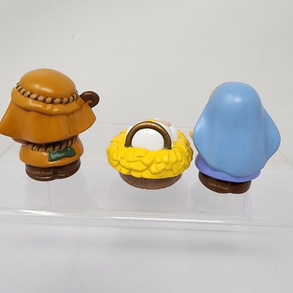 Vintage Fisher-Price Nativity Set Mary Joseph Baby Jesus Little People Figures - Picture 4 of 8